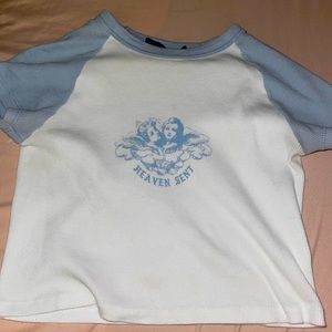 Baby blue aesthetic cropped too